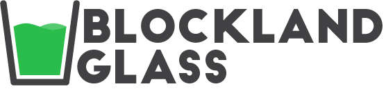 The Blockland Glass logo in color